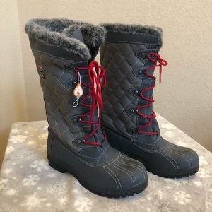 Grey winter boots with no condition issues